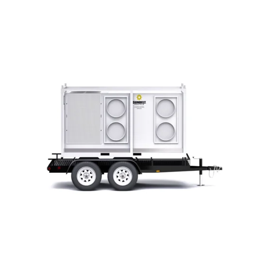 MOB-250HPEH: 25-ton skid or trailer mounted. Cooling or Heating Portable AC