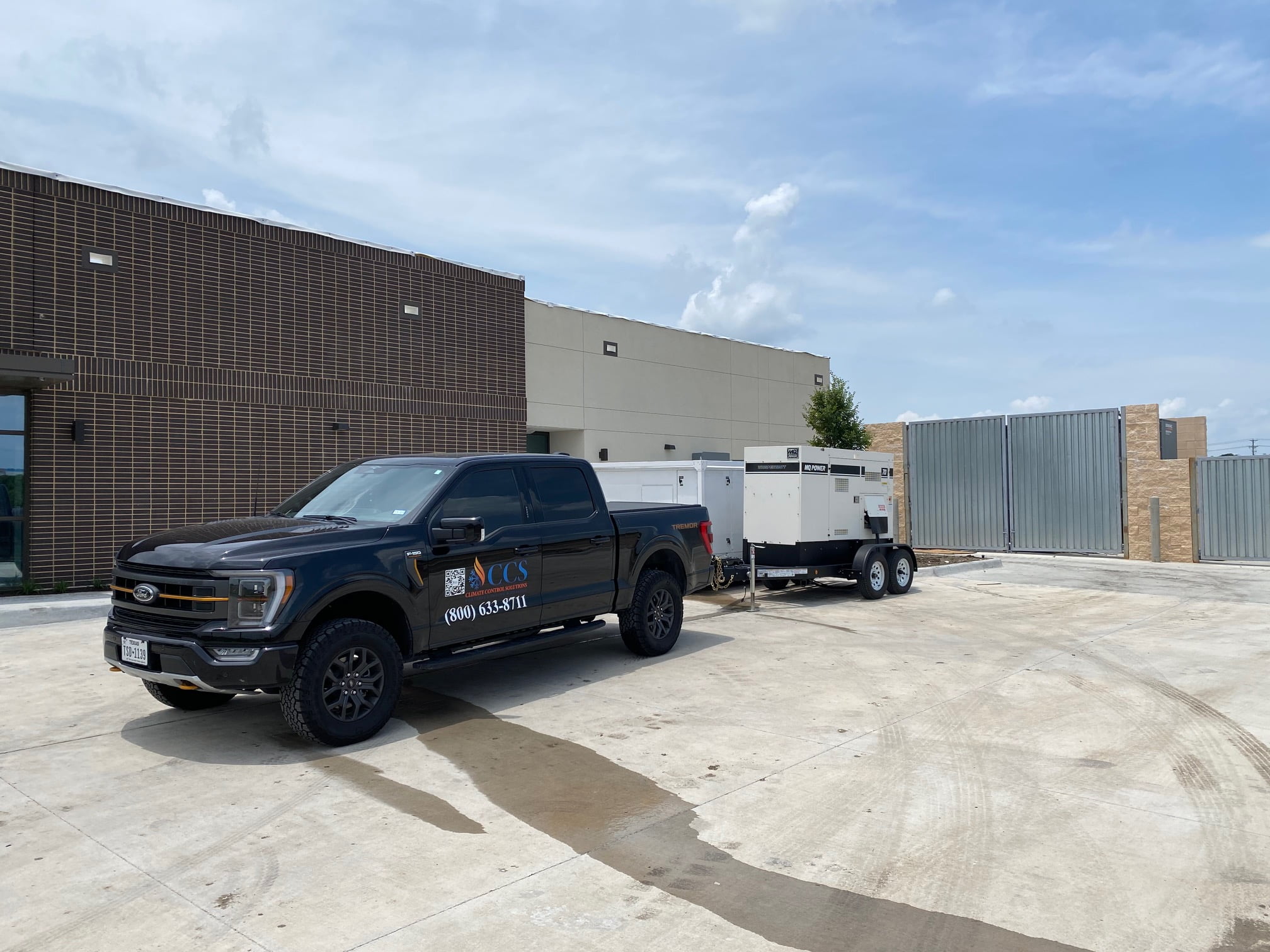 Climate Control Solutions' Job at a Waco Construction Site