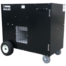 Flagro THC-355CDF Direct Fired Heater with 330,000 BTU capacity and dual fuel capability