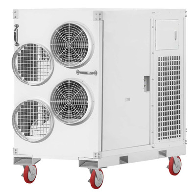Airrex AHSC-140R 12-ton portable heat pump with heavy-duty frame and dual air ducts