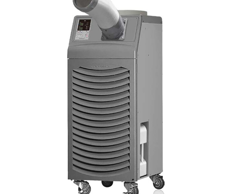 Airrex HSC-12R 1-ton portable spot cooler with flexible ducts and durable wheels