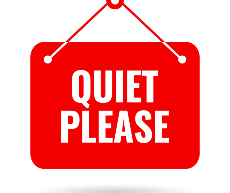 Quiet,Please,Vector,Sign,Isolated,On,White,Background,,Keep,Silence