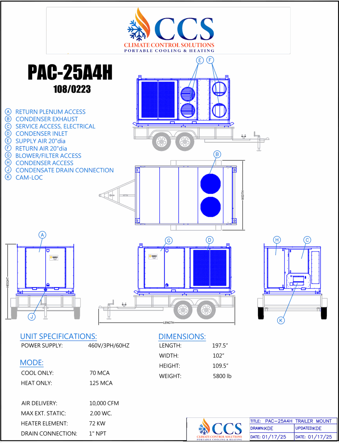 PAC-25A4H TRAILER MOUNT Sheet