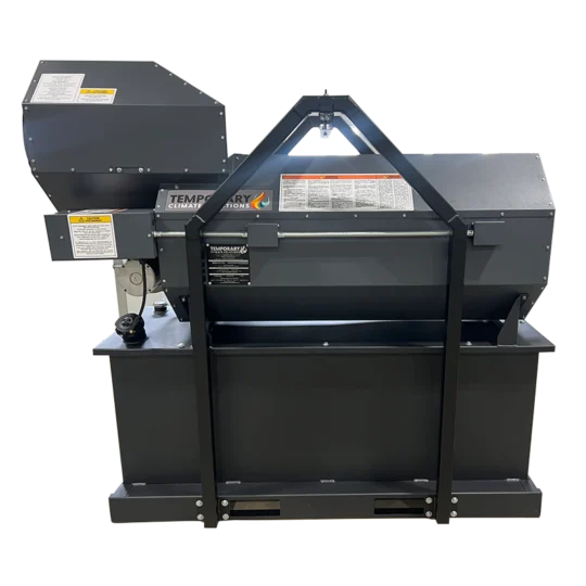 HCI-600RBT indirect-fired fuel-oil heater — 550,000 BTU, remote bulk tank, 6,000 CFM