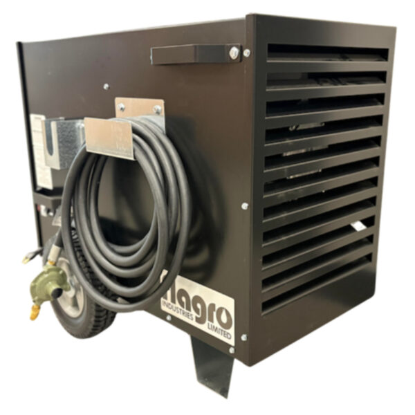 Indirect fired tent heater with ductable warm air outlet – portable industrial heating unit from Climate Control Solutions