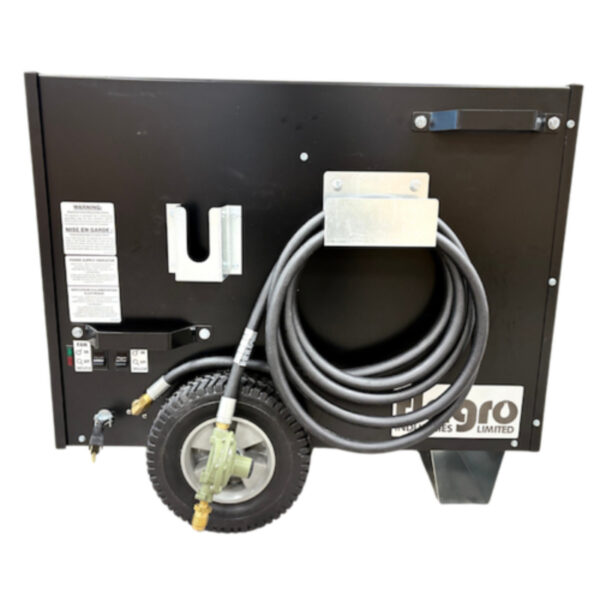 Indirect fired tent heater with ductable warm air outlet – portable industrial heating unit from Climate Control Solutions